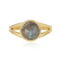 Anillo en plata con Labradorita