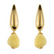 Pendientes en plata con Ámbar báltico Milky (dagen)