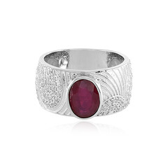 Anillo en plata con Rubí de Bemainty (SAELOCANA)