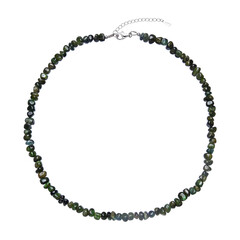 Collar en plata con Turmalina verde