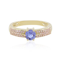 Anillo en oro con Tanzanita