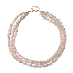 Collar en plata con Cuarzo rosa