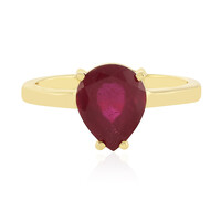 Anillo en plata con Rubí de Madagascar