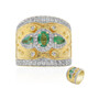 Anillo en plata con Esmeralda de Zambia (Dallas Prince Designs)