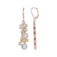 Pendientes en plata con Topacio azul cielo (KM by Juwelo)