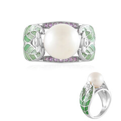 Anillo en plata con Perla blanca Freshwater (Adela Silber)