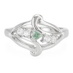Anillo en plata con Alejandrita de Brasil