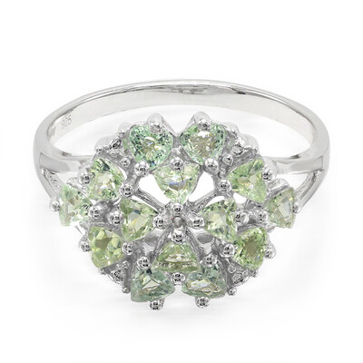 Anillo en plata con Turmalina Paraíba