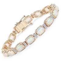 Brazalete en oro con Ópalo Welo AAA (AMAYANI)