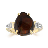 Anillo en oro con Ágata de fuego
