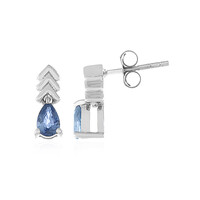 Pendientes en plata con Zafiro azul