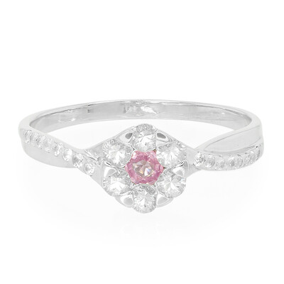 Anillo en plata con Zafiro de Ceilán púrpura no calentado
