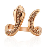 Anillo en oro con Diamante rosa de Francia de Argyle SI1