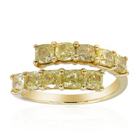 Anillo en oro con Diamante amarillo SI2 (CIRARI)