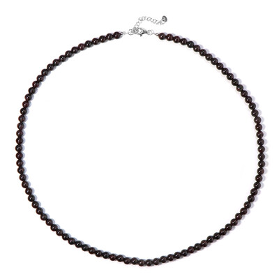 Collar en plata con Rodolita de Rajastán