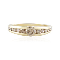 Anillo en oro con Diamante champán I2