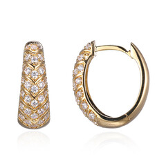 Pendientes en plata con Topacio blanco