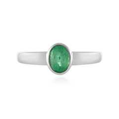 Anillo en plata con Esmeralda de Etiopía