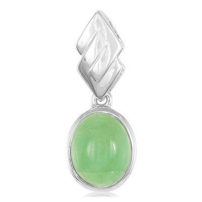 Colgante en plata con Crisoprasa imperial