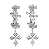 Pendientes en plata con Zircón (Dallas Prince Designs)