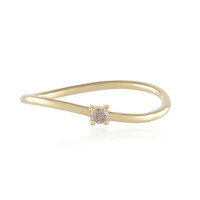 Anillo en oro con Diamante champán SI2