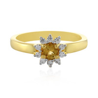 Anillo en plata con Turmalina amarilla
