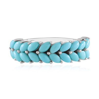 Anillo en plata con Turquesa bella durmiente (Faszination Türkis)