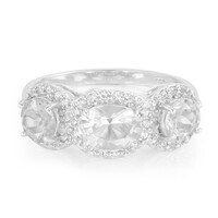 Anillo en plata con Petalita