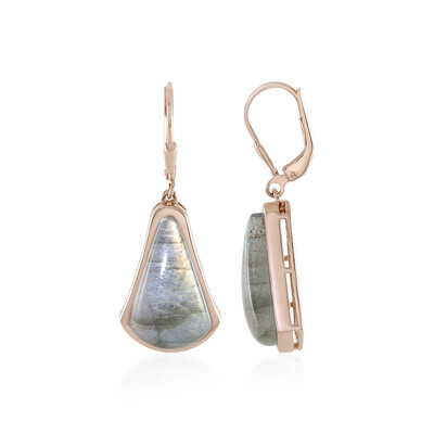 Pendientes en plata con Labradorita verde de Maniry (KM by Juwelo)