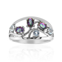Anillo en plata con Cuarzo místico