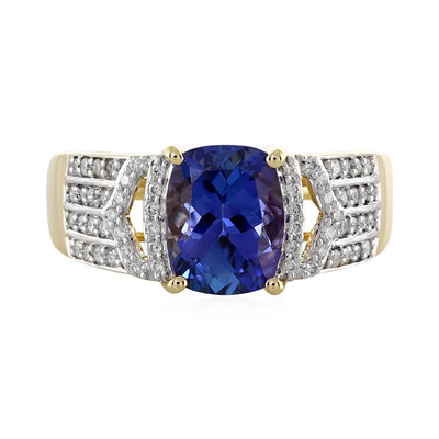 Anillo en oro con Tanzanita AAA (AMAYANI)