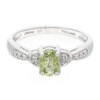 Anillo en plata con Turmalina Paraíba