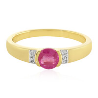 Anillo en plata con Zafiro rosa de Madagascar