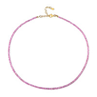 Collar en plata con Zafiro de Ceilán rosa