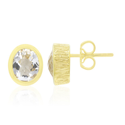 Pendientes en plata con Topacio blanco (MONOSONO COLLECTION)