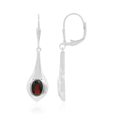 Pendientes en plata con Granate