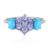 Anillo en plata con Turquesa bella durmiente