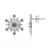 Pendientes en plata con Topacio blanco