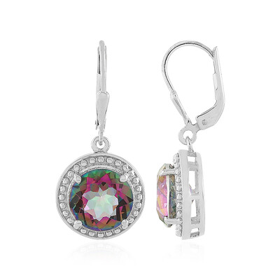 Pendientes en plata con Cuarzo místico