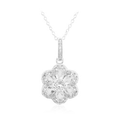 Collar en plata con Topacio blanco