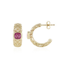 Pendientes en oro con Zafiro rosa de Madagascar (Ornaments by de Melo)