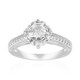 Anillo en plata con Topacio blanco