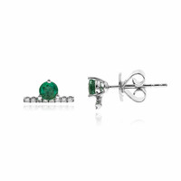 Pendientes en oro con Esmeralda de Zambia AAA (CIRARI)
