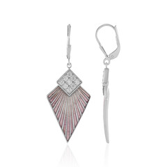 Pendientes en plata con Zircón (Adela Silber)