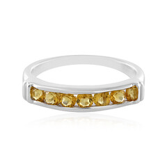 Anillo en plata con Citrino