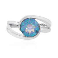 Anillo en plata con Cuarzo océano