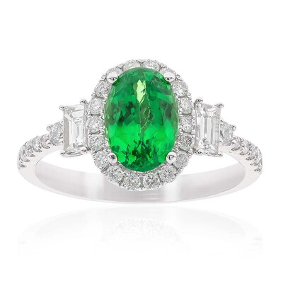 Anillo en oro con Granate tsavorita AAA (CIRARI)