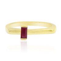 Anillo en plata con Rubí de Madagascar