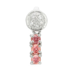 Colgante en plata con Zafiro Padparadscha