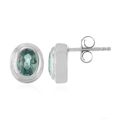 Pendientes en plata con Zircón de Ratanak Kirí